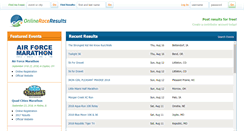 Desktop Screenshot of onlineraceresults.com